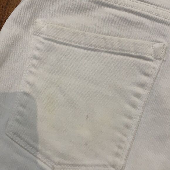 J. Crew White Denim Cuffed Shorts Size 24 - Picture 5 of 6